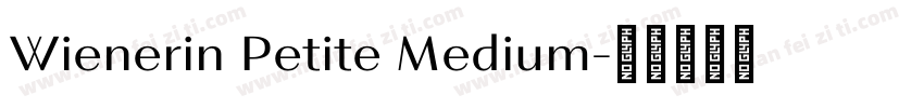Wienerin Petite Medium字体转换